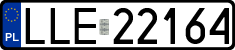 License plates of Poland, Regular car plates