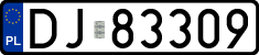 License plates of Poland, Regular car plates