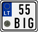 License plate of Lithuania, Scooters