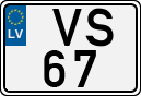 License plate of Latvia, Regular car plates