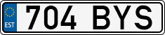 License plate of Estonia, Regular car plates