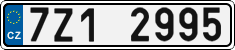 License plate of the Czech Republic, Cars (2001)