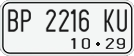 License plate of Indonesia, Motorcycles