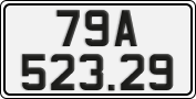 License plate of Vietnam, Cars