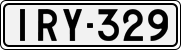 License plate of Finland, Cars