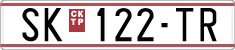 License plate of North Macedonia, Regular plates (1993)