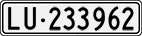 License plate of Switzerland, Cars