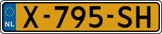 License plate of the Netherlands, Cars