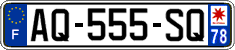 French license plate, SIV (ordinary)