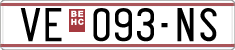 License plate of North Macedonia, Regular plates (1993)