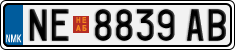 License plate of North Macedonia, Regular plates (2012)