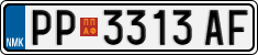 License plate of North Macedonia, Regular plates (2012)