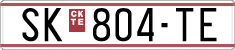 License plate of North Macedonia, Regular plates (1993)