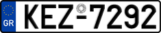 License plate of Greece, Cars
