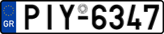 License plate of Greece, Cars