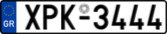 License plate of Greece, Cars