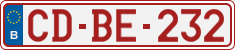 License plate of Belgium, Diplomatic