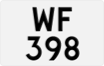 License plate of Hong Kong, AB 1234