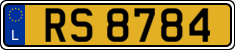 License plate of Luxembourg, 2003 year system