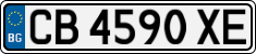 License plate of Bulgaria, Cars