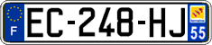 French license plate, SIV (ordinary)
