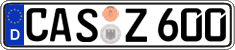 German license plate, Regular plates