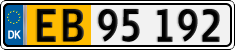 License plate of Denmark, Lower-taxed commercial vehicles