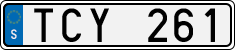 License plate of Sweden, Regular plates