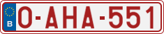 License plate of Belgium, Regular plates (2010)