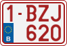 License plate of Belgium, Regular plates (2010)