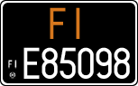 License plate of Italy, Cars (1927 year series)