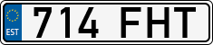 License plate of Estonia, Regular car plates