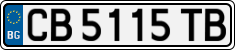 License plate of Bulgaria, Cars
