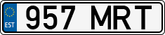 License plate of Estonia, Regular car plates