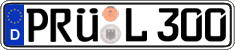 German license plate, Regular plates