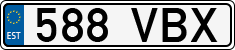License plate of Estonia, Regular car plates