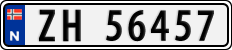 License plate of Norway, Cars