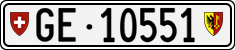 License plate of Switzerland, Cars
