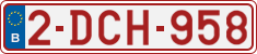 License plate of Belgium, Regular plates (2010)