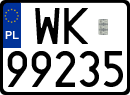 License plates of Poland, Regular car plates