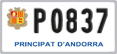 License plate of Andorra, Motorcycles (A 1234)