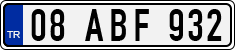 License plate of Turkey, Regular plates
