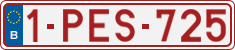 License plate of Belgium, Regular plates (2010)