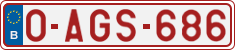 License plate of Belgium, Regular plates (2010)