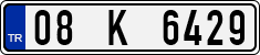 License plate of Turkey, Regular plates