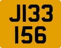 License plate of Jersey, Regular plates (J123456)