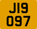 License plate of Jersey, Regular plates (J123456)