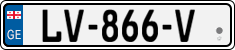 License plate of Georgia, Trailers (2014)