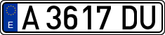 License plates of Spain, 1971 year series