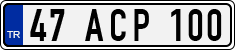 License plate of Turkey, Regular plates